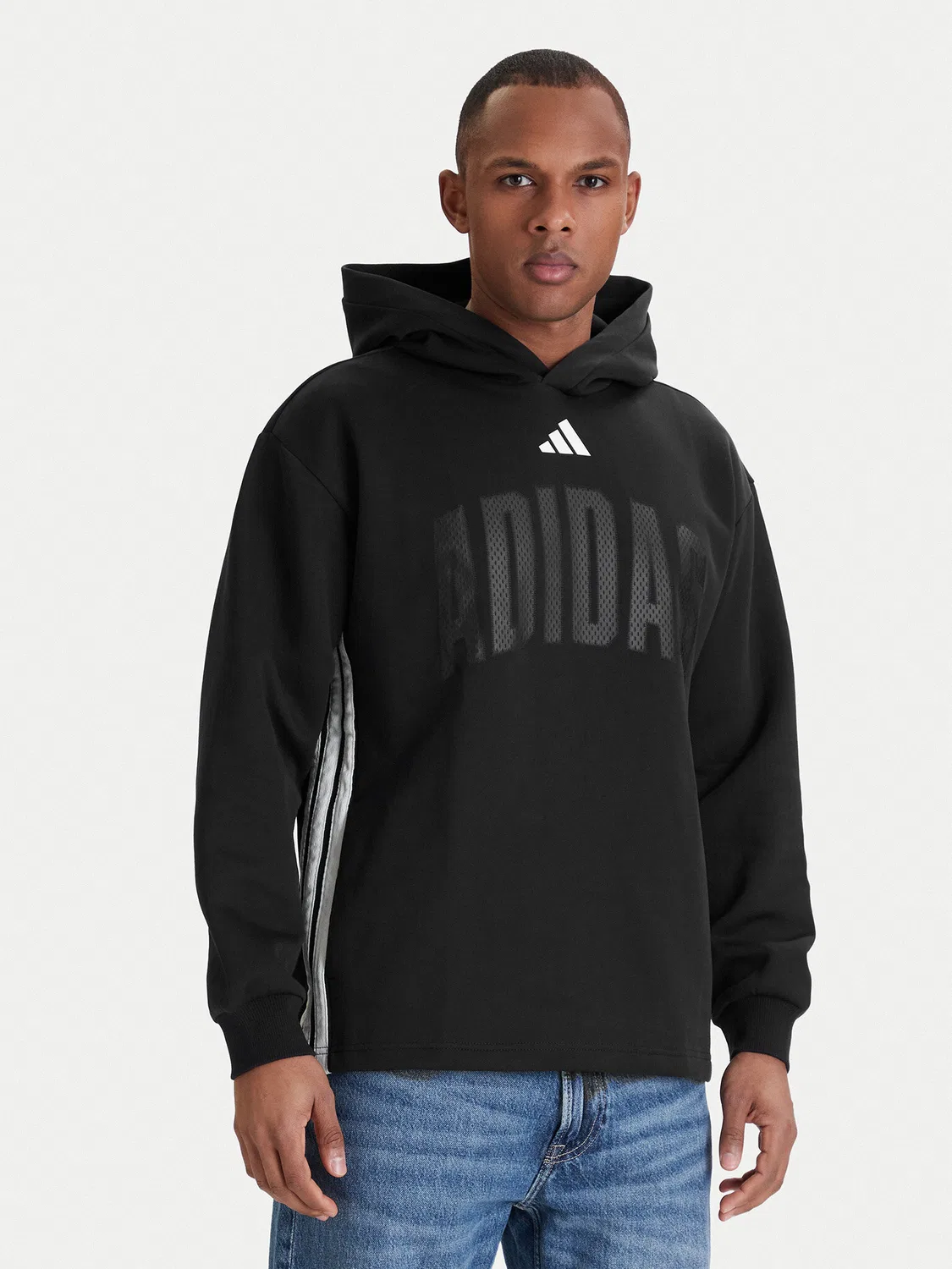 Мужской свитшот свободного кроя Stadium Graphic Adidas, черный