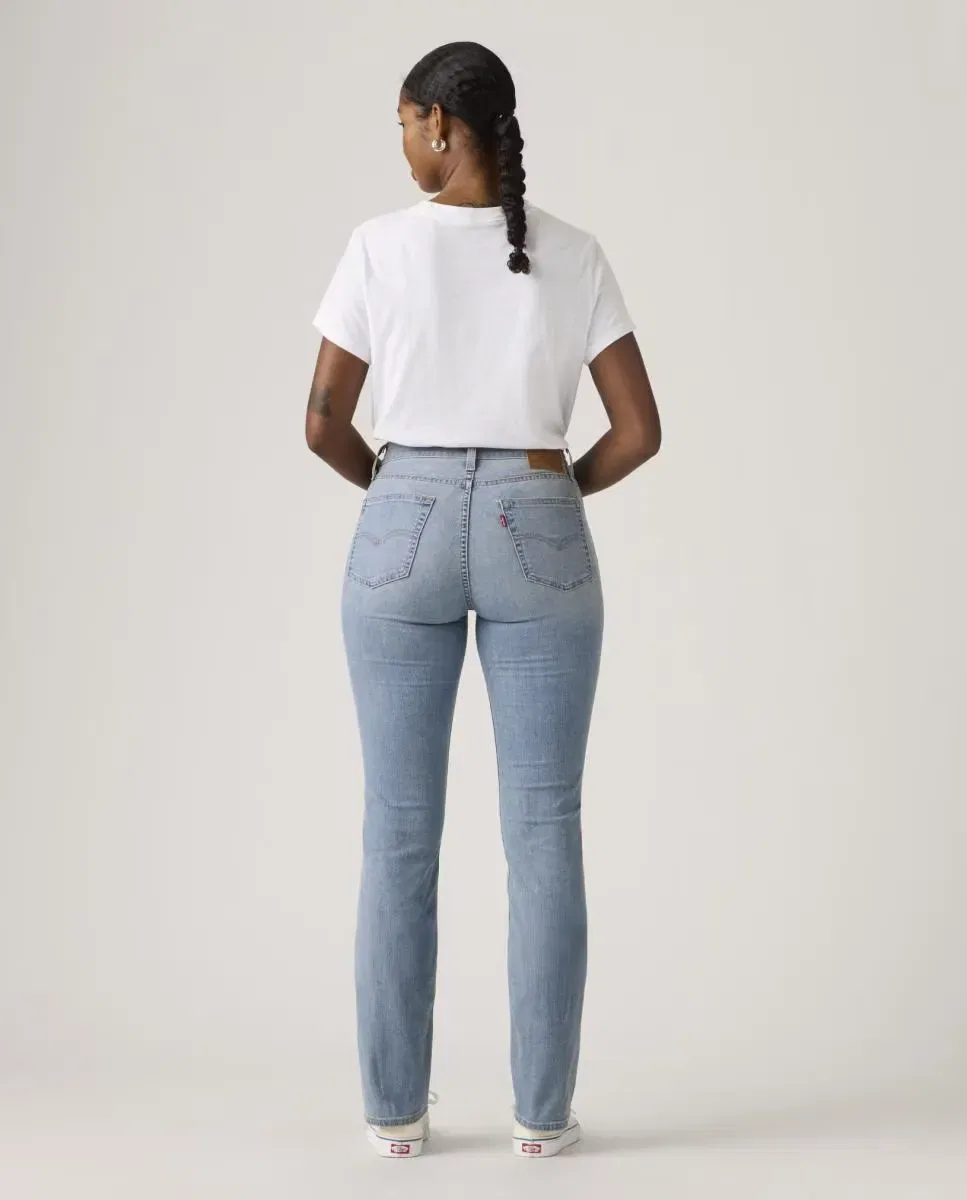 Женские джинсы прямого кроя с высокой посадкой 724 High Rise Straight Levi's, Azul Claro — фото 2