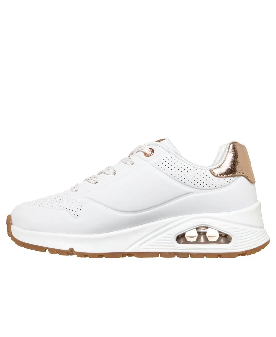 Кроссовки с принтом She's Charming Skechers, White Rose Gold — фото 2