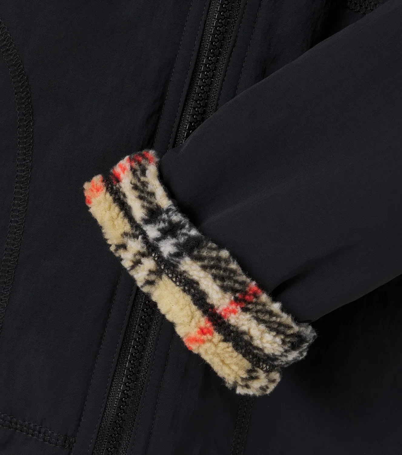 Двусторонняя куртка-мишка Burberry Kids, черный — фото 2