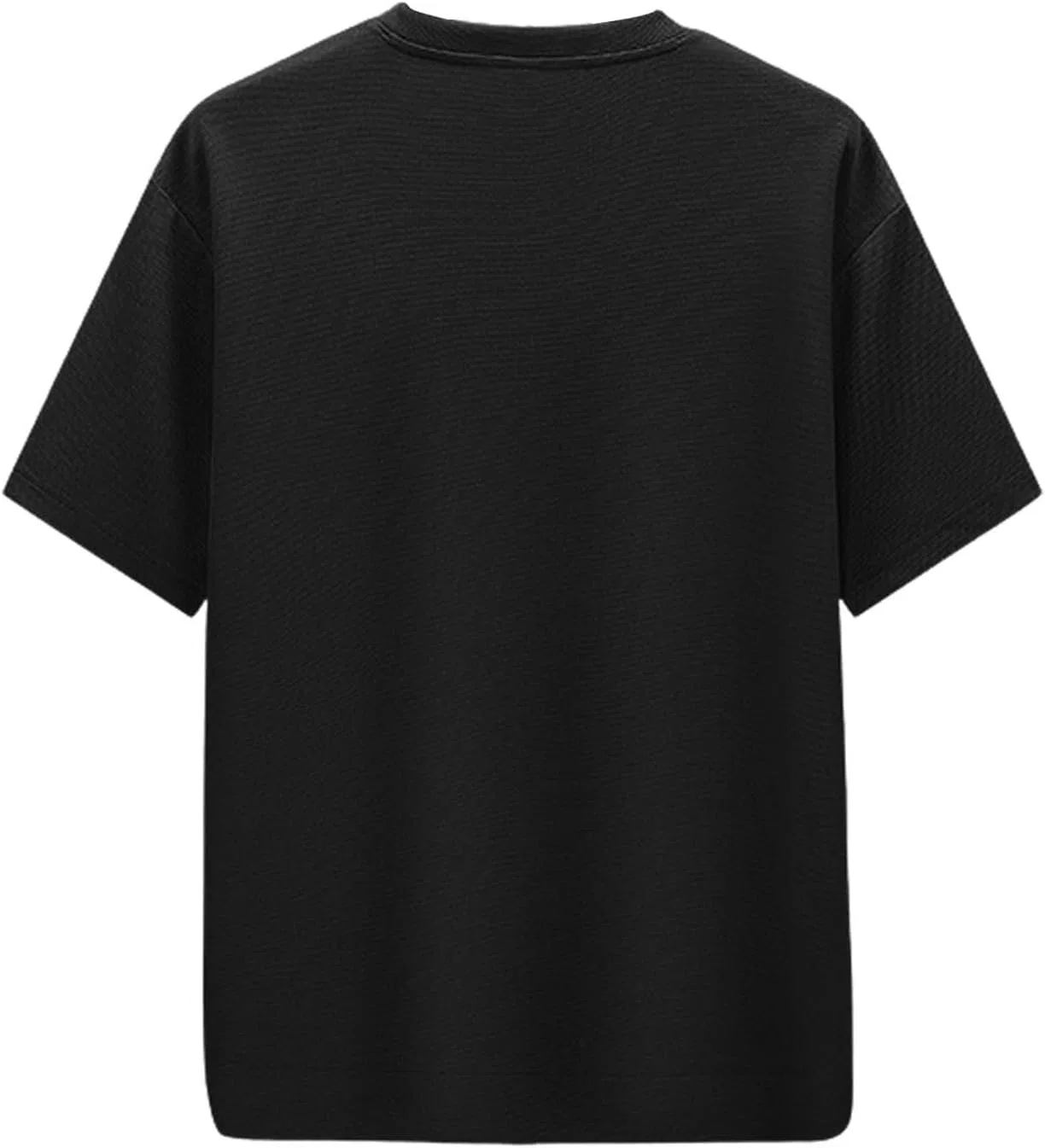 Мужская футболка с коротким рукавом однотонная базовая, Black — фото 4