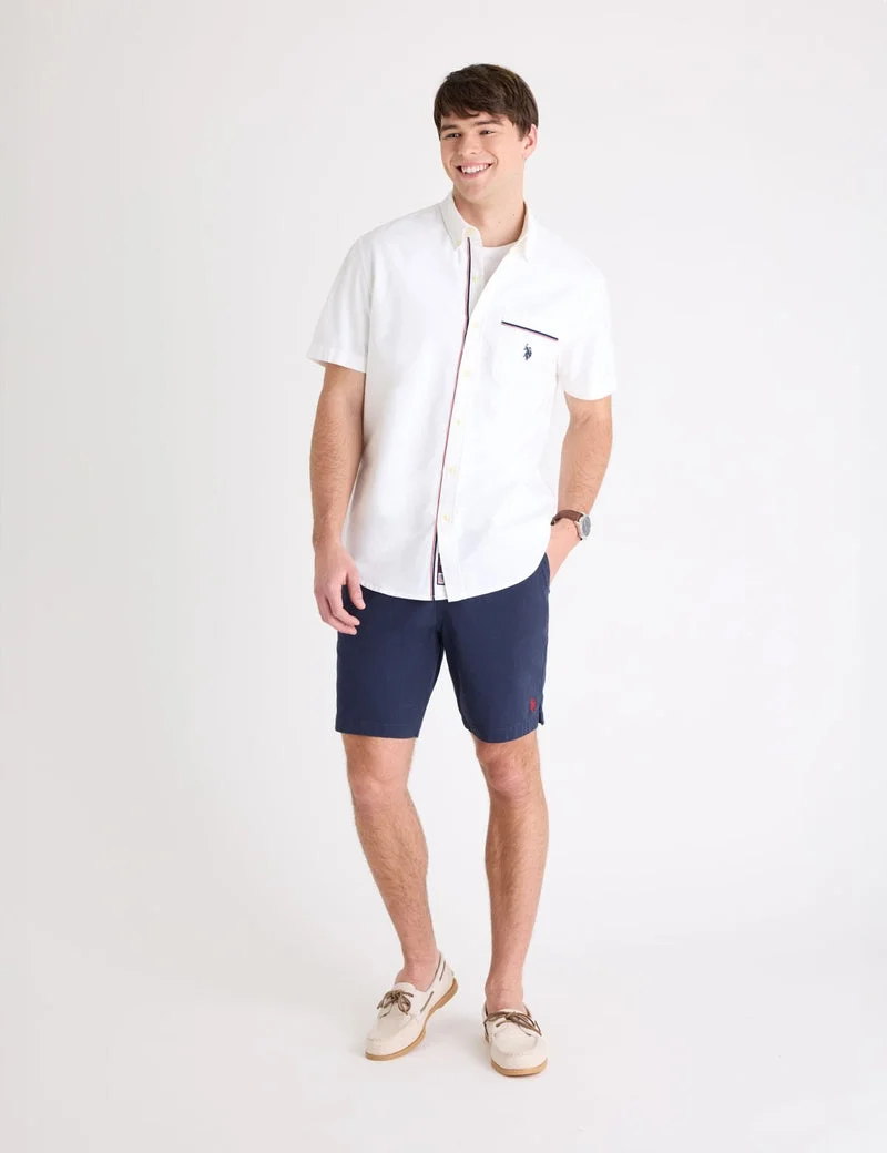 Мужские шорты U.S. Polo Assn. 9" Comfort Waist Tech, темно-синий — фото 3