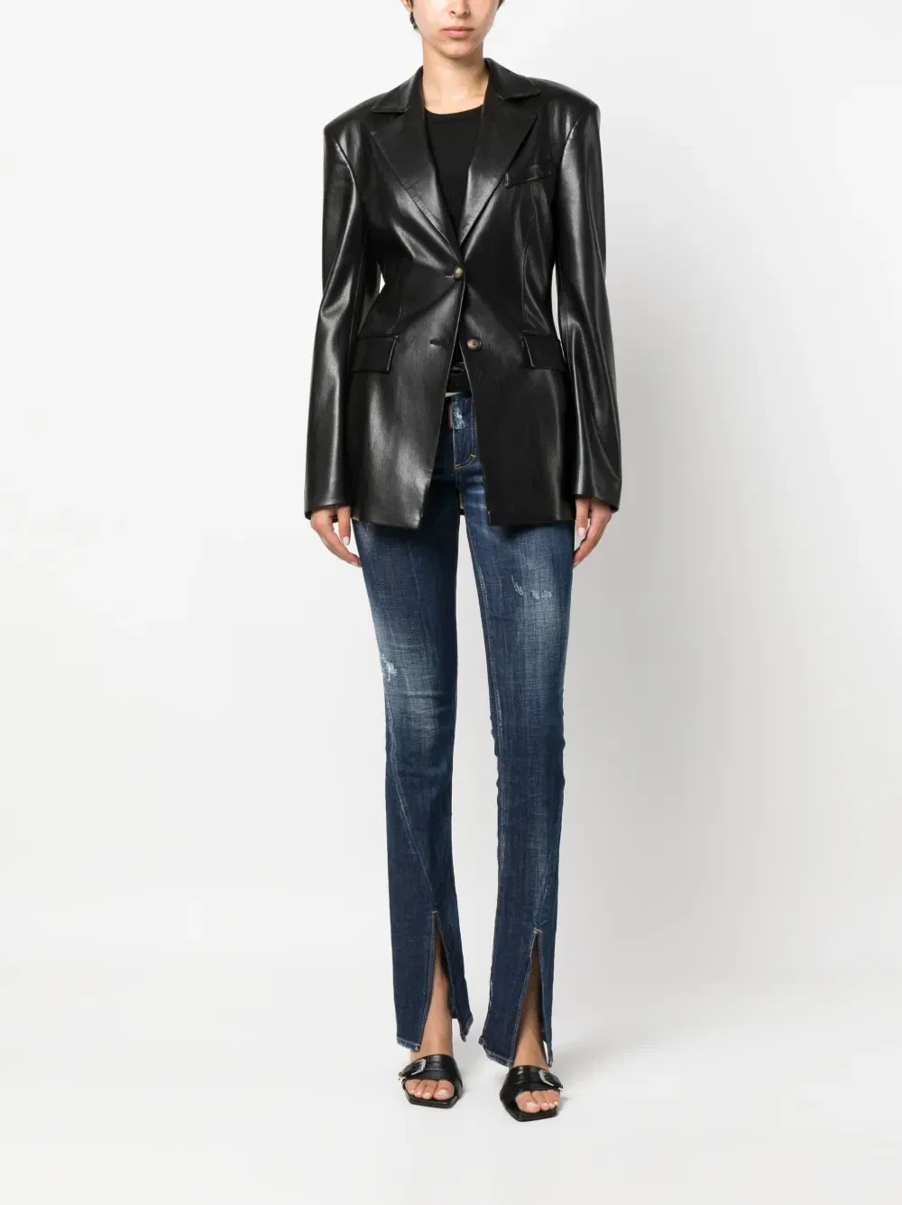 Джинсы bootcut с заниженной талией Dsquared2, синий — фото 2