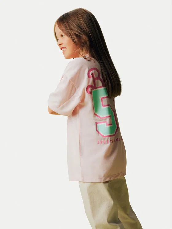 Футболка relaxed fit Barbie Name It, розовый — фото 2