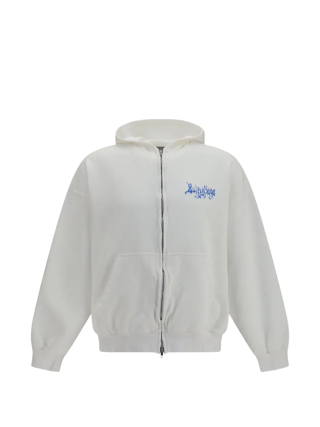 Худи белое из хлопка Balenciaga, белый