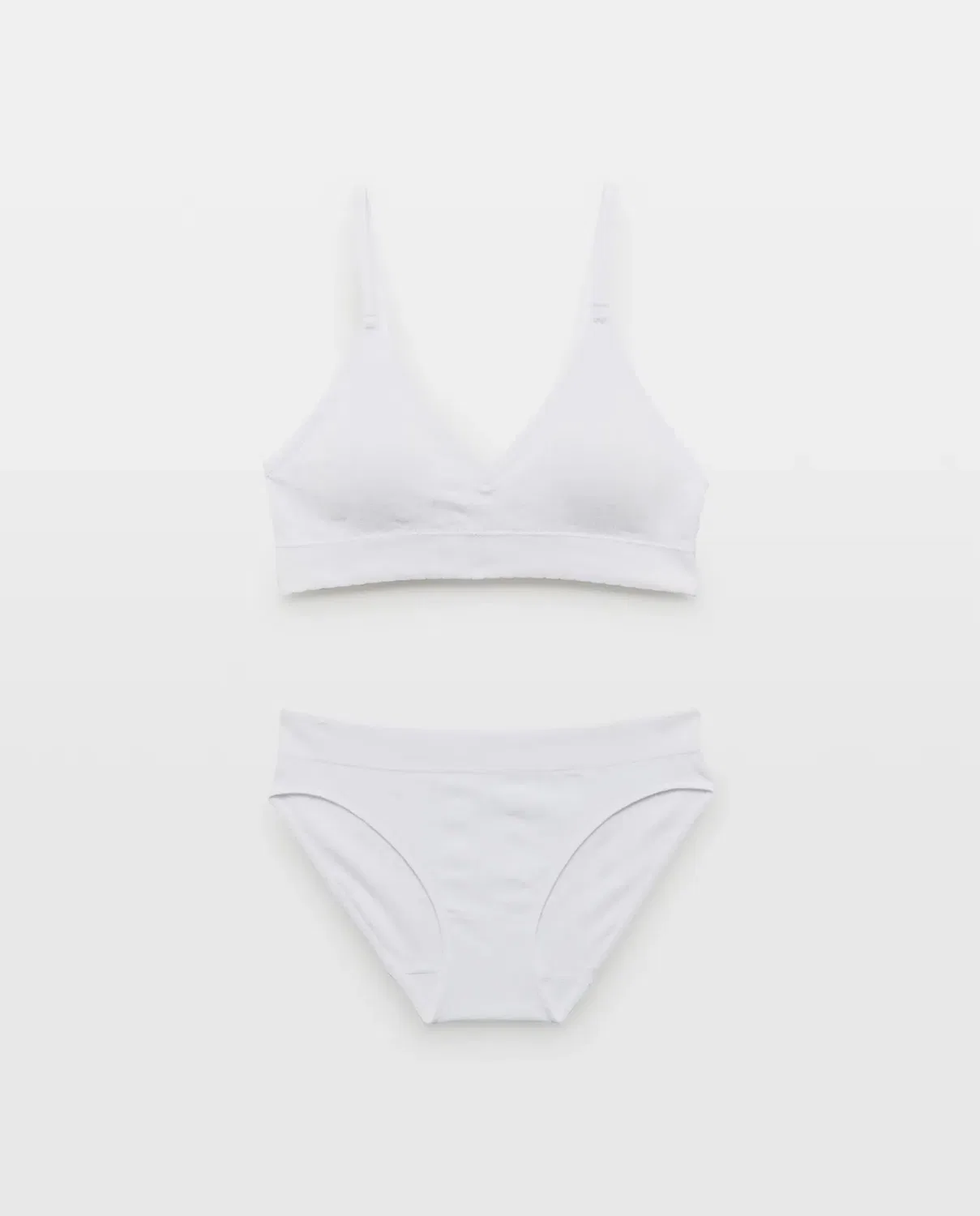 Детский комплект нижнего белья для девочек с топом и трусиками Cotton Juice, Blanco