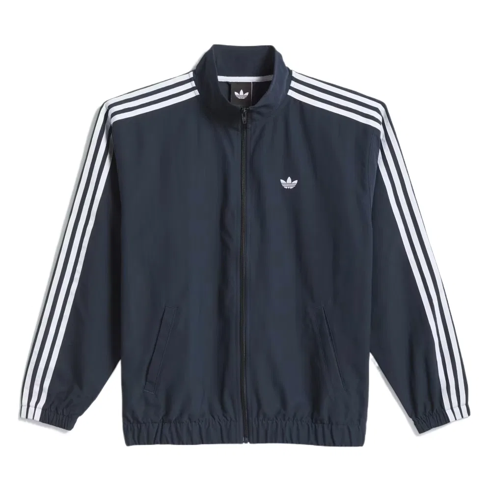 Мужская куртка для скейтбординга с отложным воротником Adidas Originals, Aurora Ink Blue/White