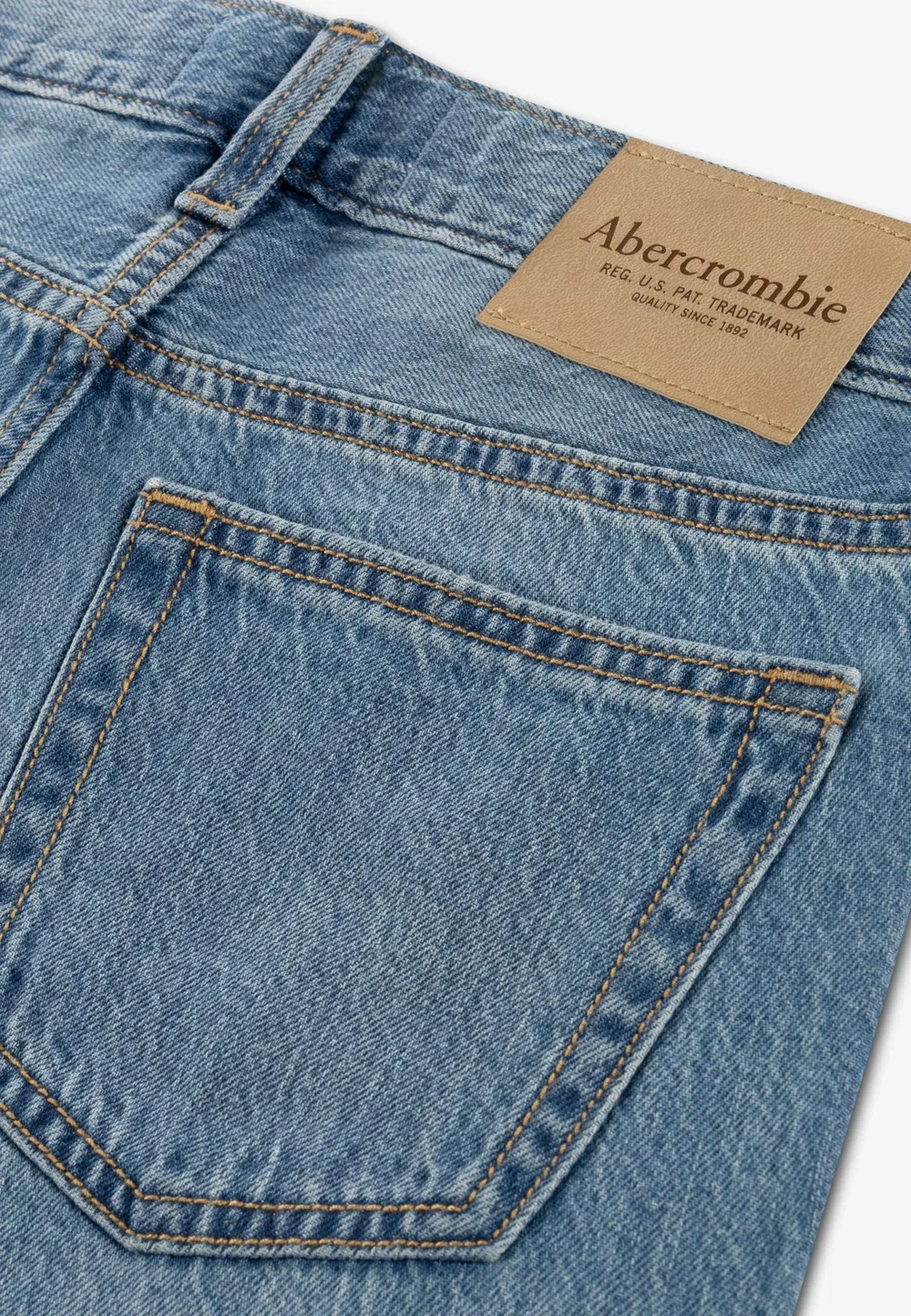 Свободные джинсы - джинсы прямого кроя Abercrombie & Fitch, Chat — фото 4