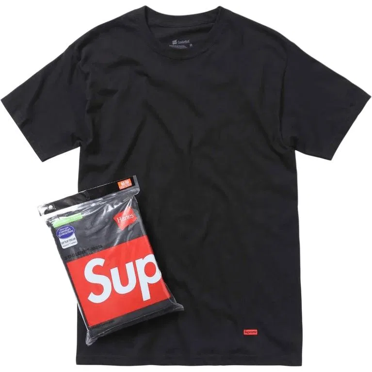 Футболка унисекс с прямым кроем 3 Pack Black Supreme