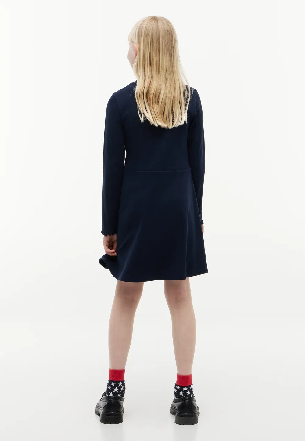 Платье-Скейтер Mock-Nk - повседневное платье Tommy Hilfiger, Dark Blue — фото 2