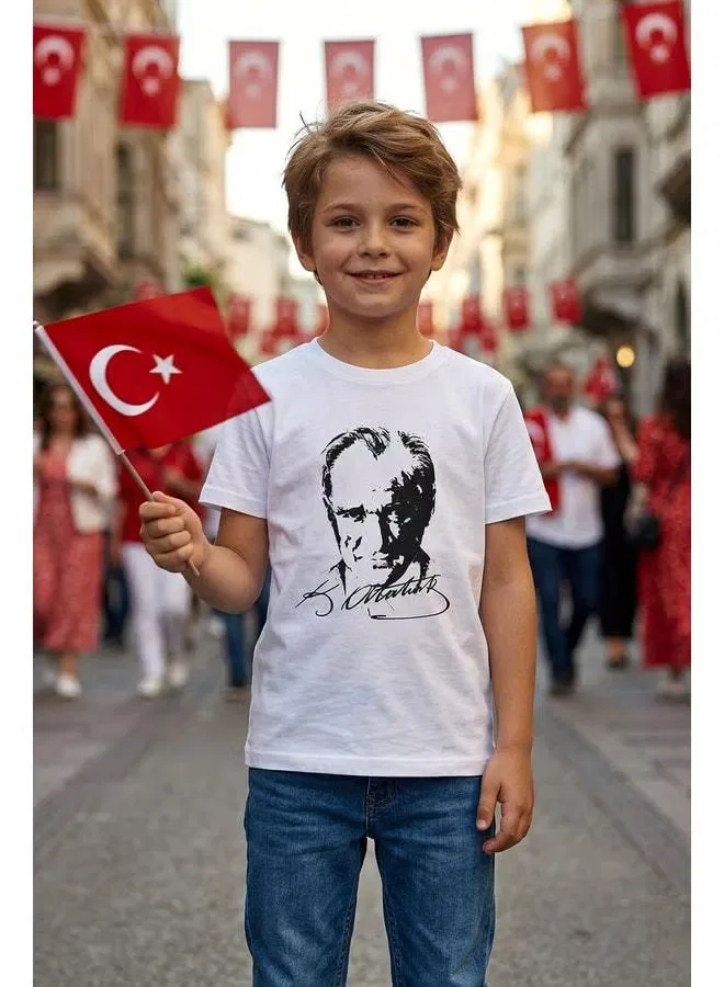 Футболка с принтом Atatürk Zuzunga, белый — фото 2