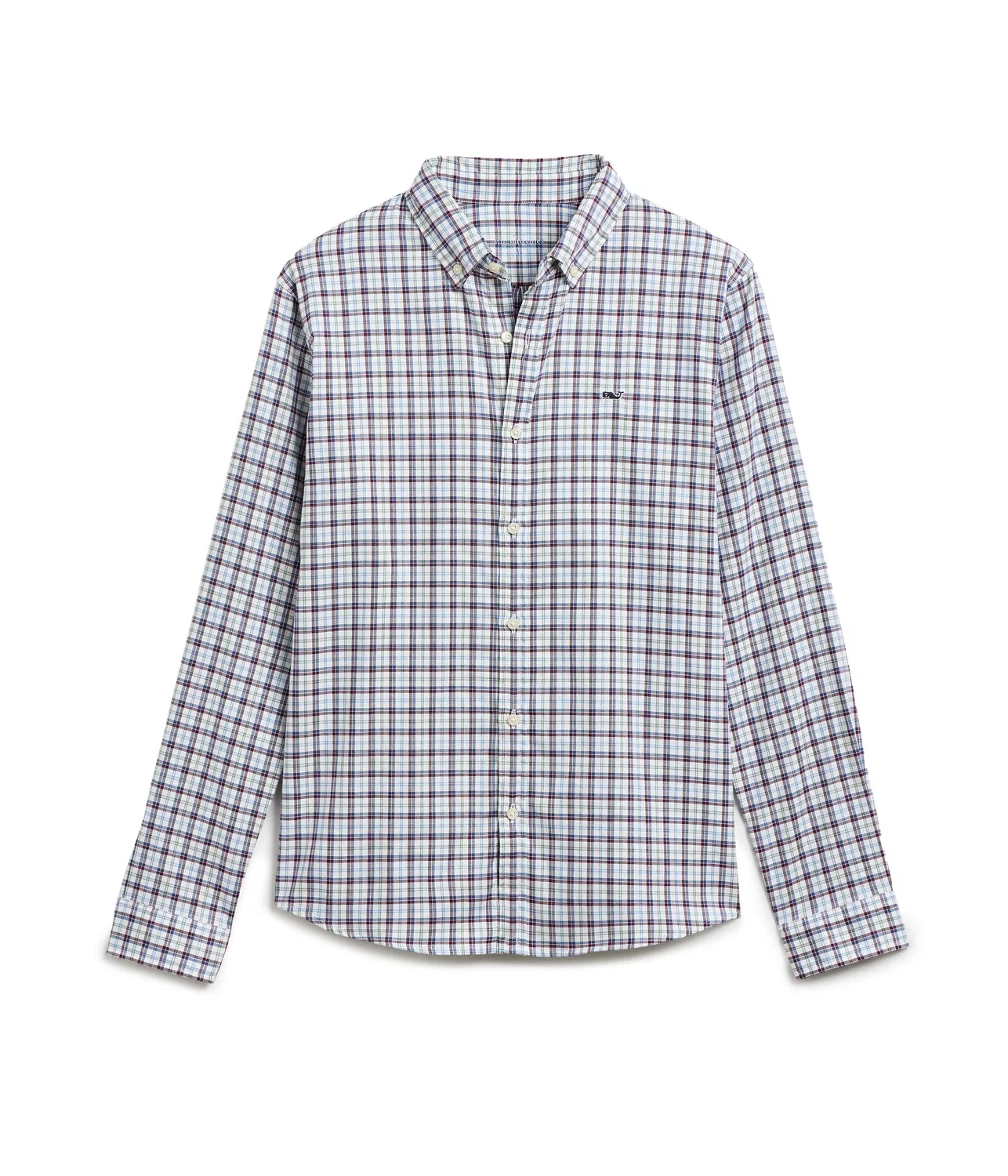 Рубашка в клетку «Оксфорд» (для малышей/детей постарше) Vineyard Vines Kids, Coastal Crimson