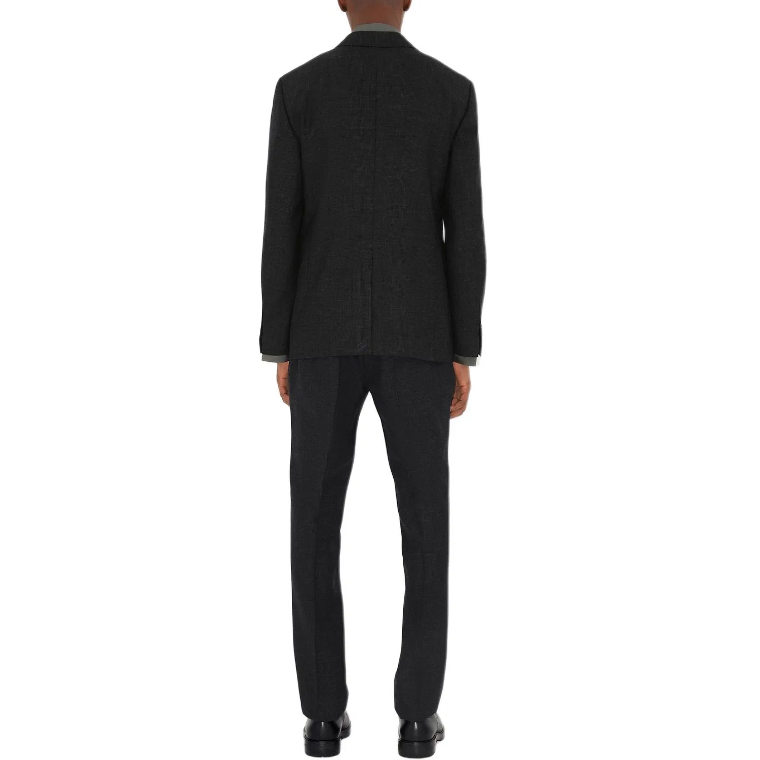Мужской деловой костюм с принтом FW24 Business Suit Coat, Burberry, Black — фото 3