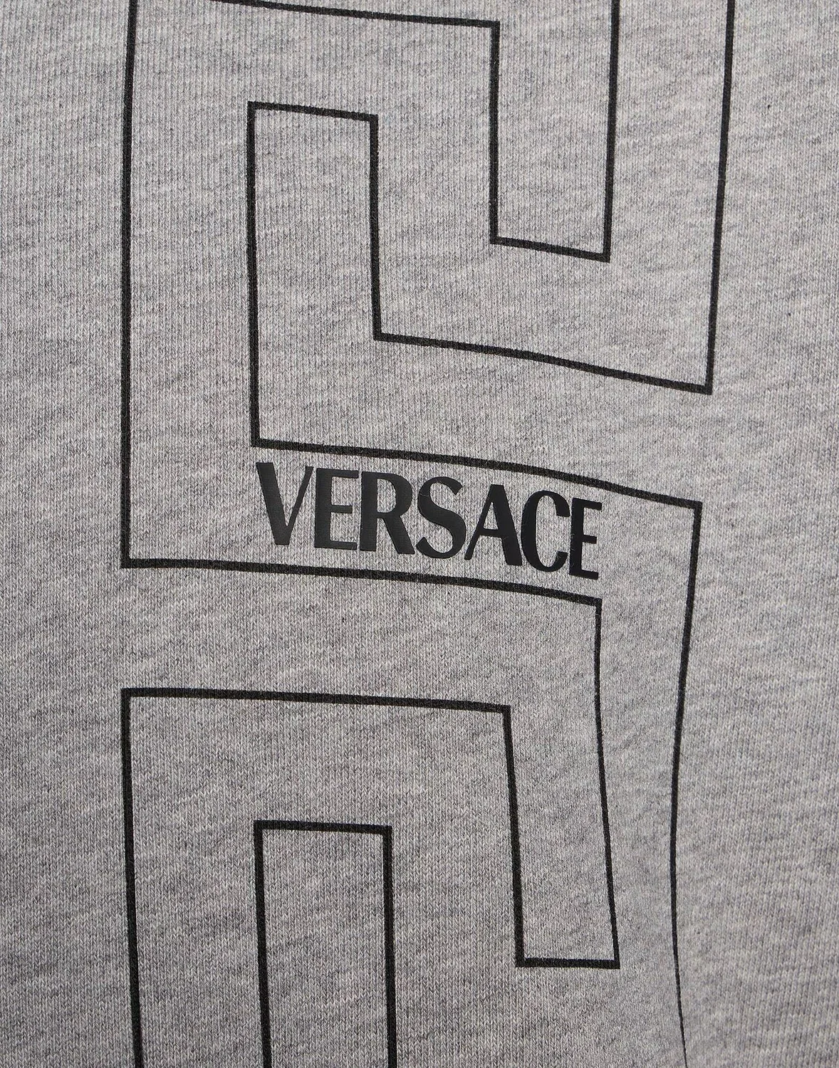 Мужской свитшот с капюшоном Versace, серый — фото 4