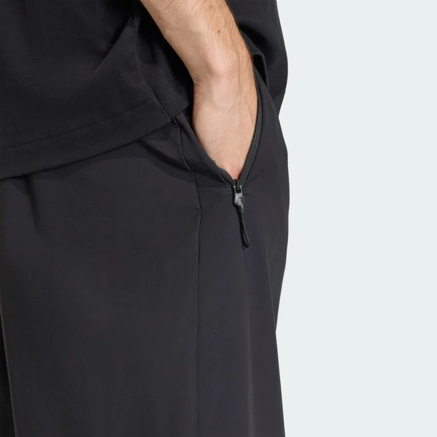 Штаны спортивные с завязкой Z.N.E. Woven Pant adidas, Черный — фото 4