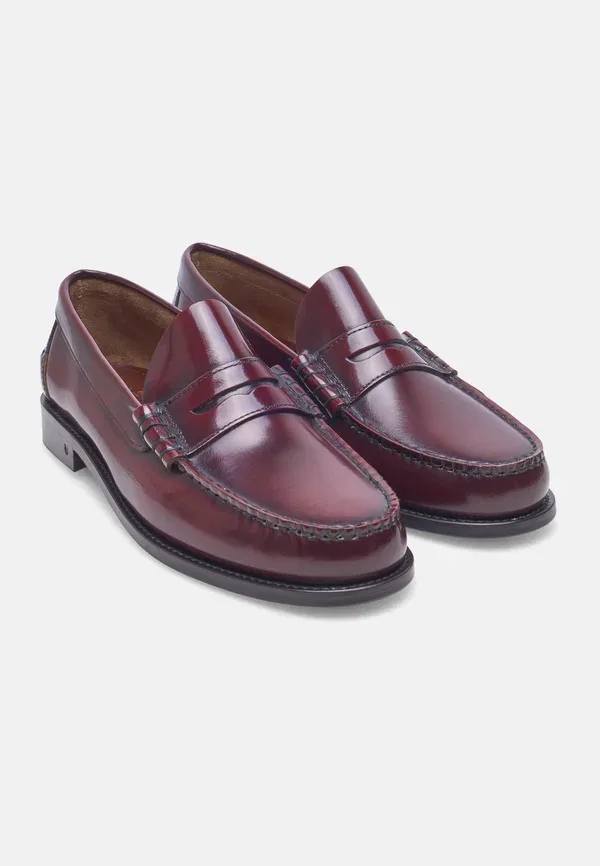 Туфли-лоферы Hunter m pl loafer smart slip ons Henry Stevens, бордовый — фото 2