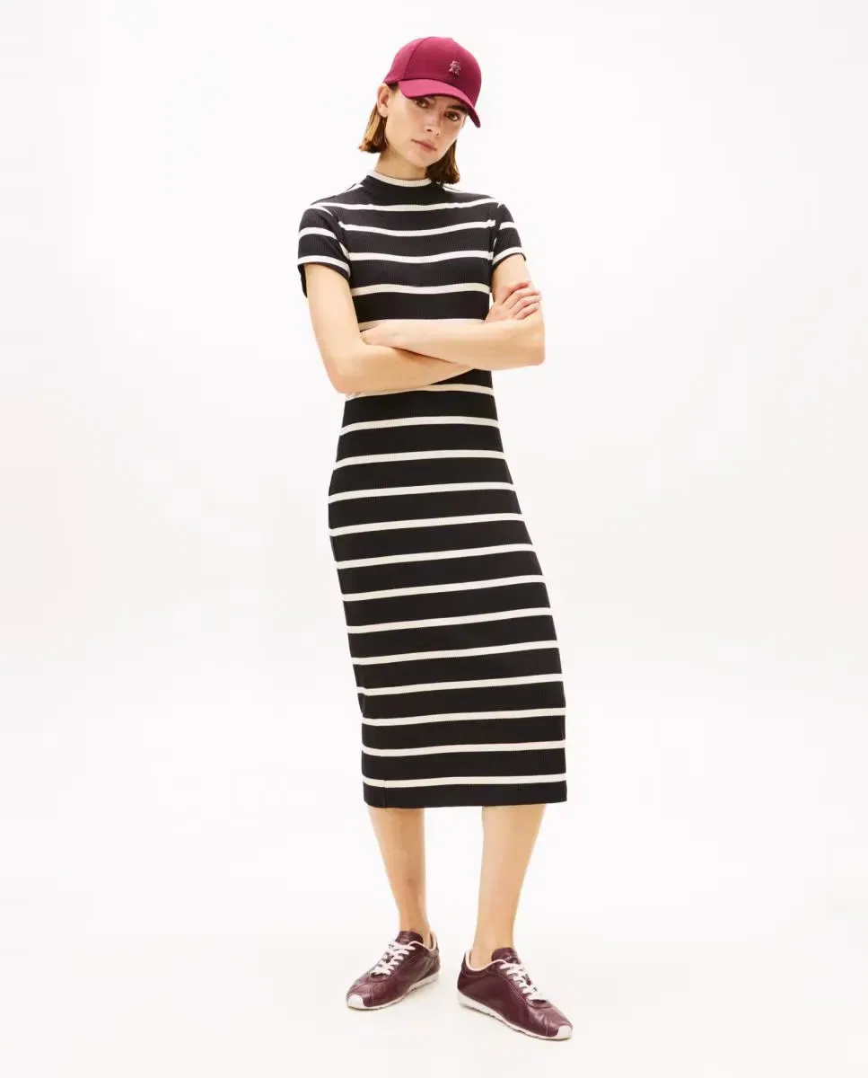Женское платье с длинным рукавом Tommy Hilfiger, Negro
