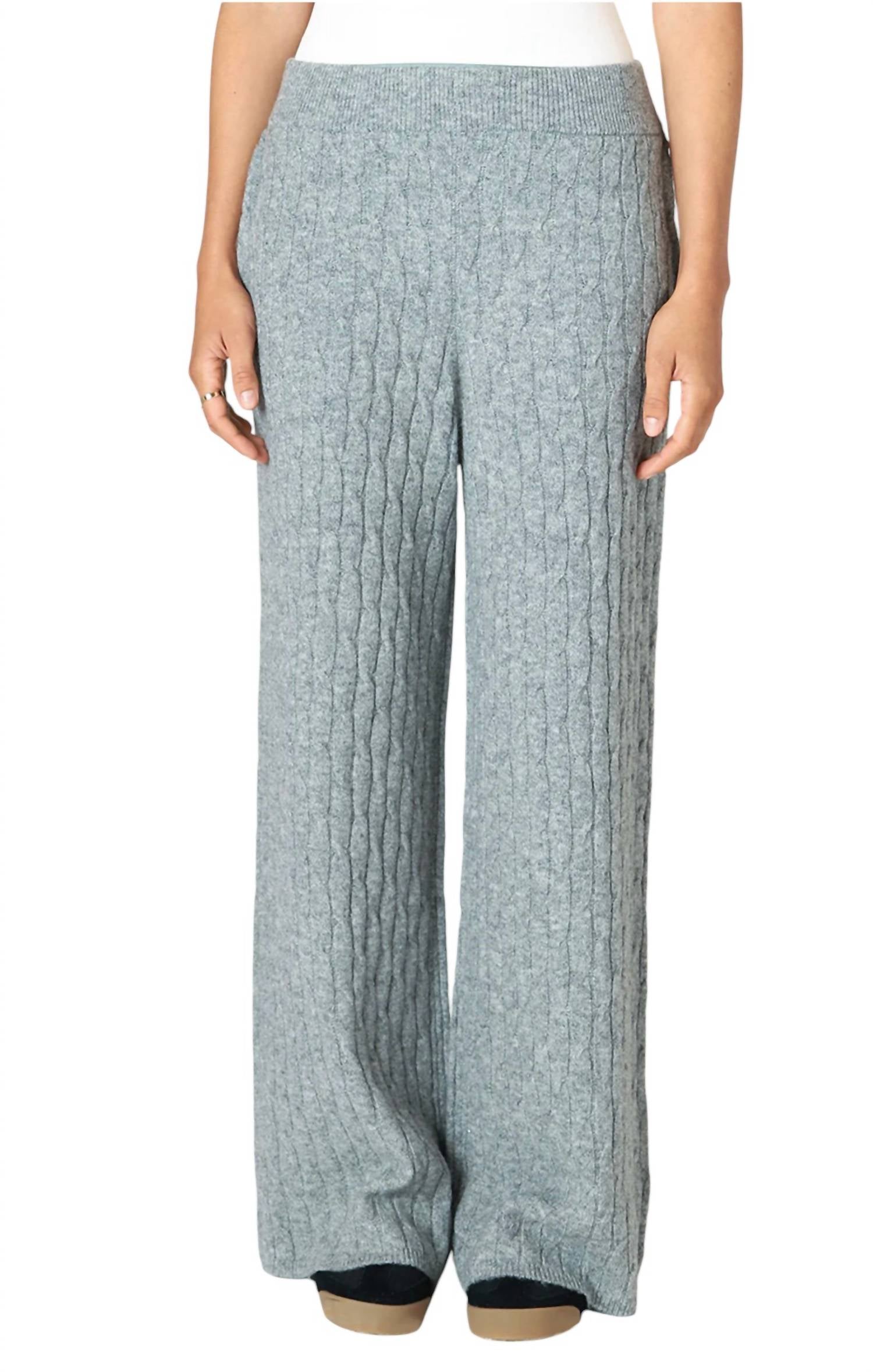 

Брюки Dabble Cable Knit серого цвета Dex
