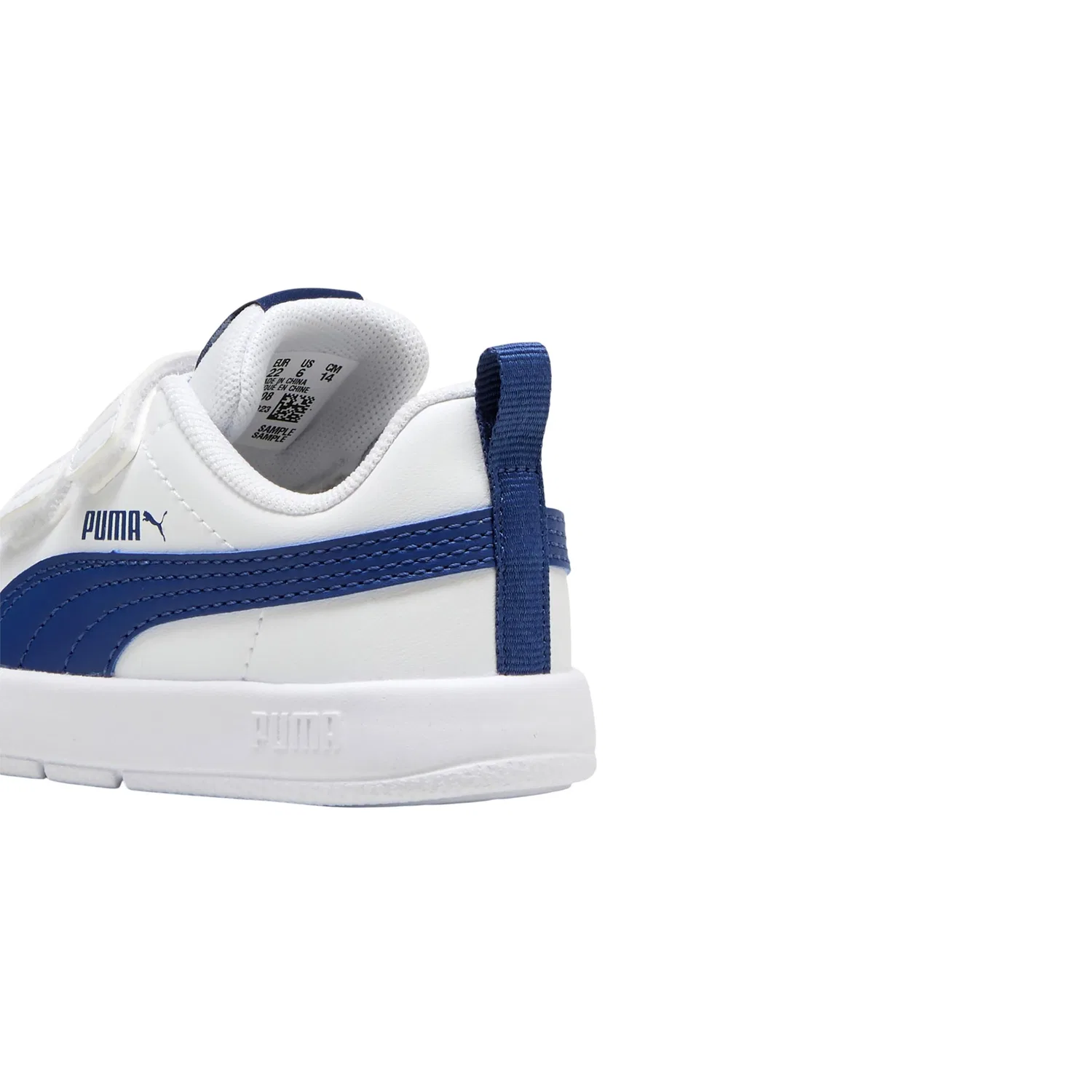 Детские кроссовки с повышенной гибкостью Courtflex V3 Puma, Weiss — фото 4
