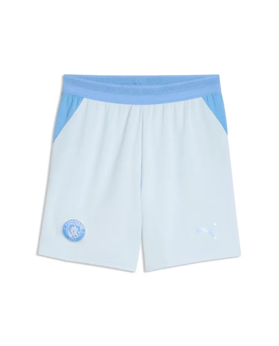 Детские шорты для мальчиков футбольные с принтом Manchester City 1ª Equipación Puma, Azul — фото 4
