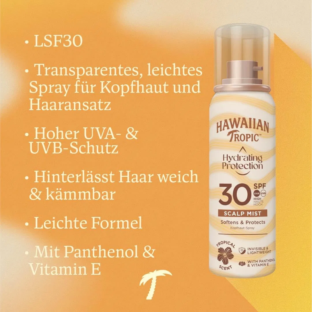 Солнцезащитный спрей для кожи головы и волос SPF30, Hawaiian Tropic, 60 мл — фото 2