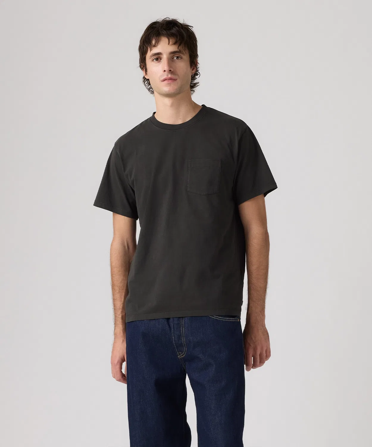 Мужская футболка с длинным рукавомEssential Pocket T-Shirt Levi's, Black — фото 2