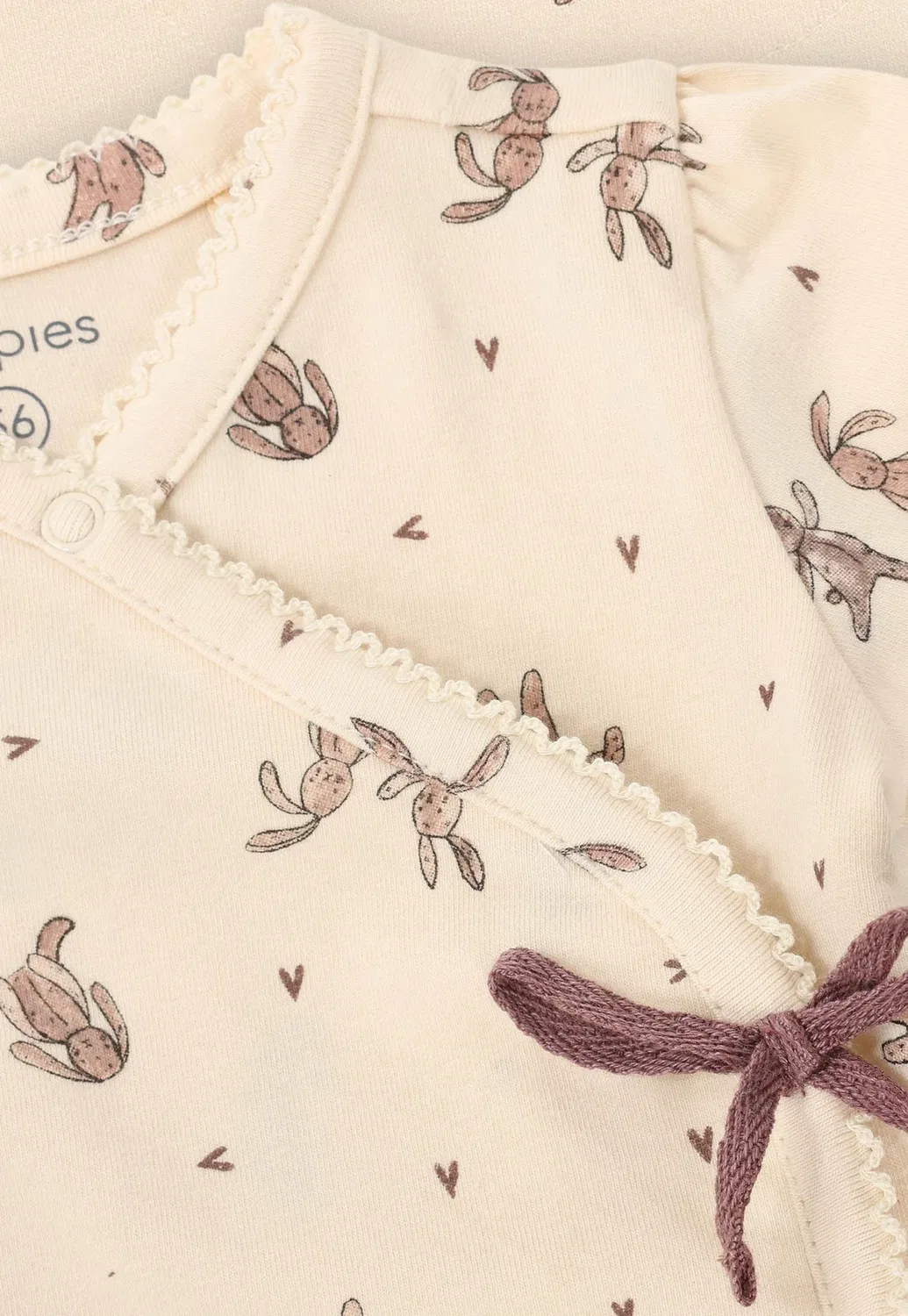 Кардиган Langarmshirt с принтом по всей поверхности Noppies, Buttercream — фото 3