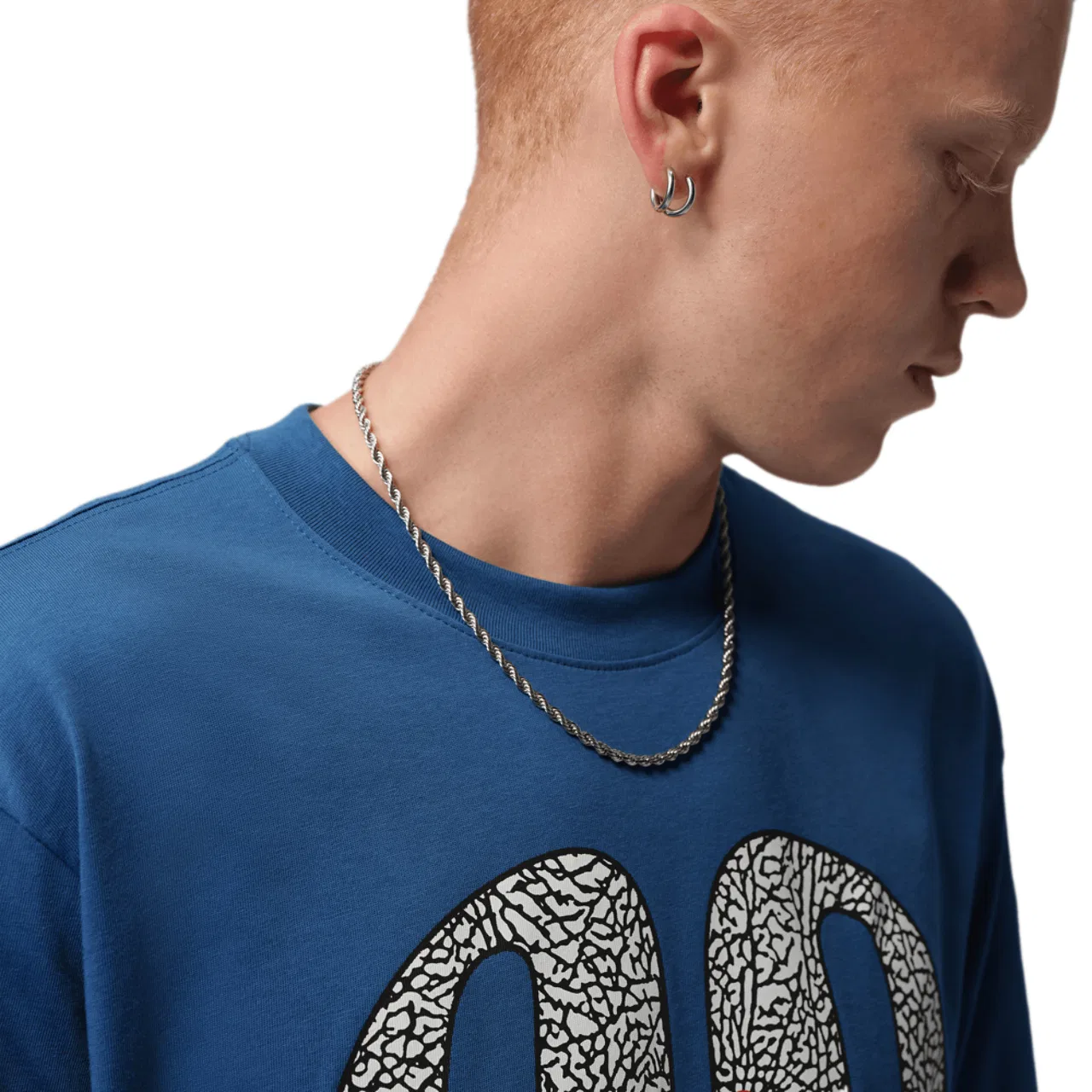Мужская футболка с принтом Jordan 85 Short Sleeve Crew Jordan, Blue — фото 3