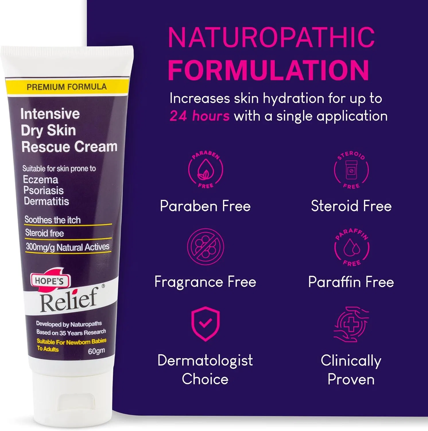 Крем для кожи, Intensive Skin Rescue Cream, Hopes Relief, набор 6 шт., 60 г — фото 4