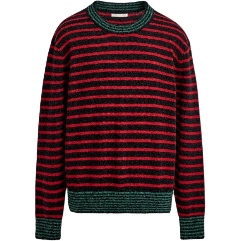 Мужской свитер с круглым вырезом Black ZARA, Black