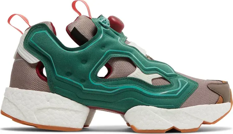 Кроссовки billionaire boys club x instapump fury boost 'earth' Reebok, зеленый — фото 2