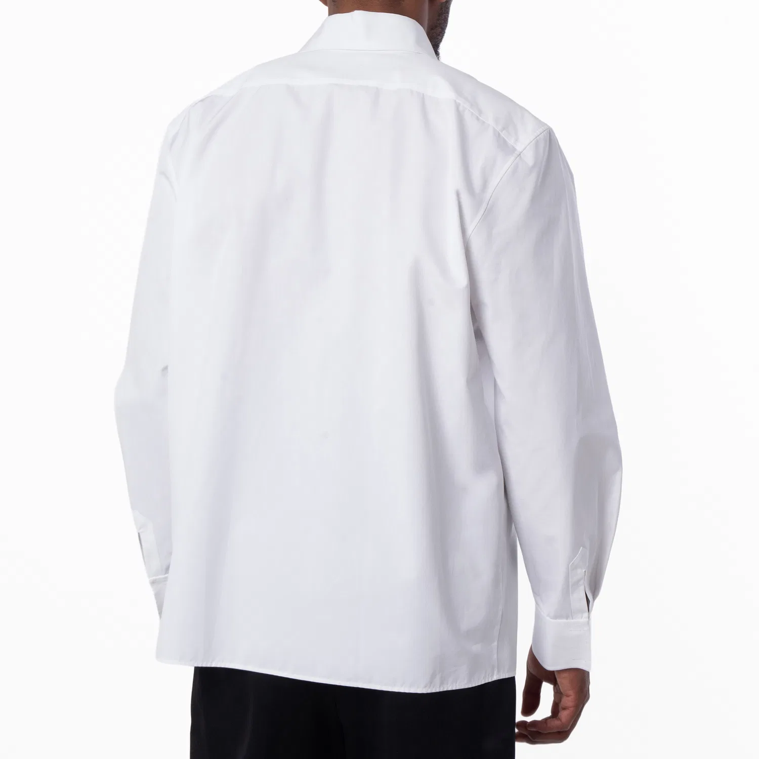 Рубашка на пуговицах Col Monsieur Saint Laurent, White — фото 4