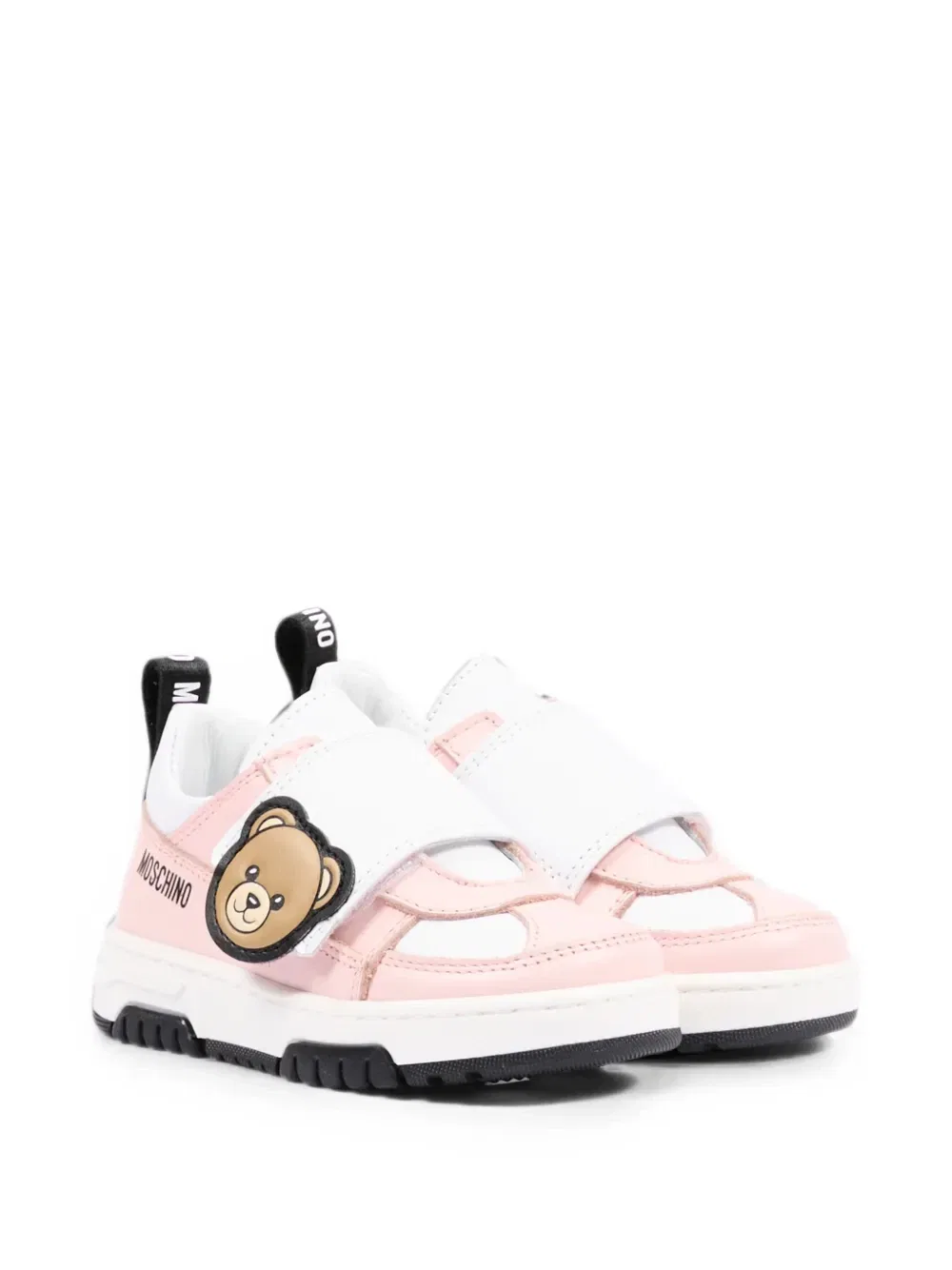 Кроссовки на липучках «Медвежонок» Moschino Kids, розовый — фото 2