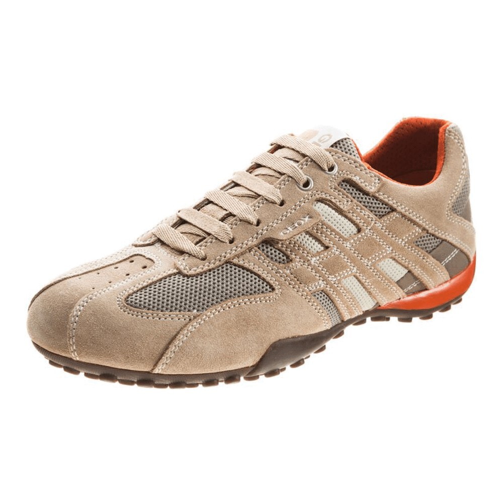 

Кроссовки Geox Uomo Snake, beige/ dark orange, Оранжевый, Кроссовки Geox Uomo Snake, beige/ dark orange