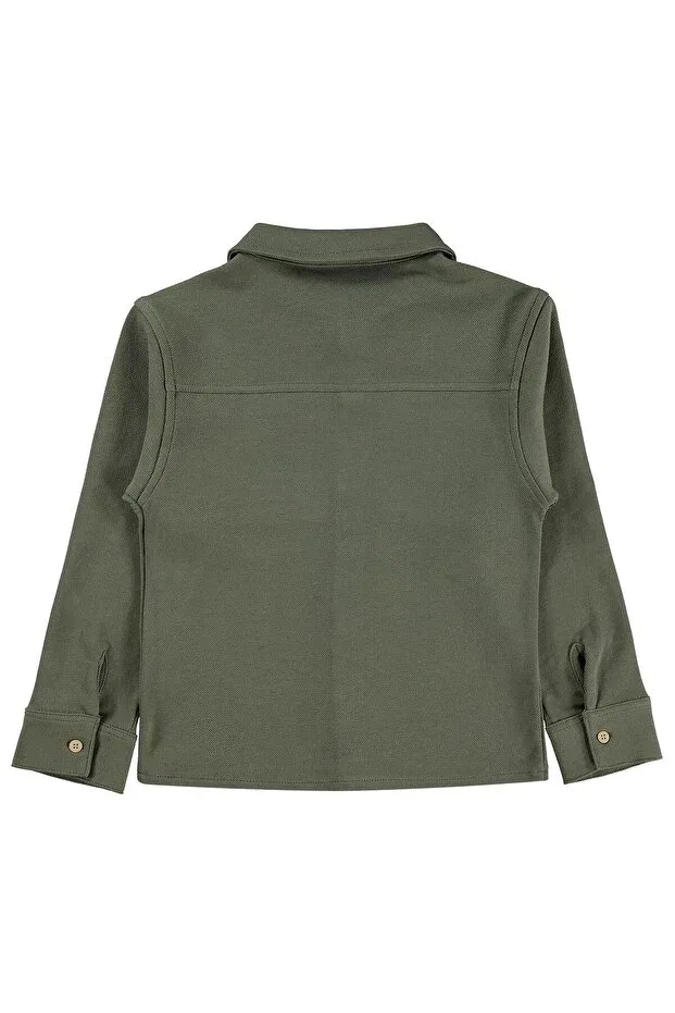 Детская рубашка для мальчиков с длинным рукавом Civil Boys, Khaki — фото 2