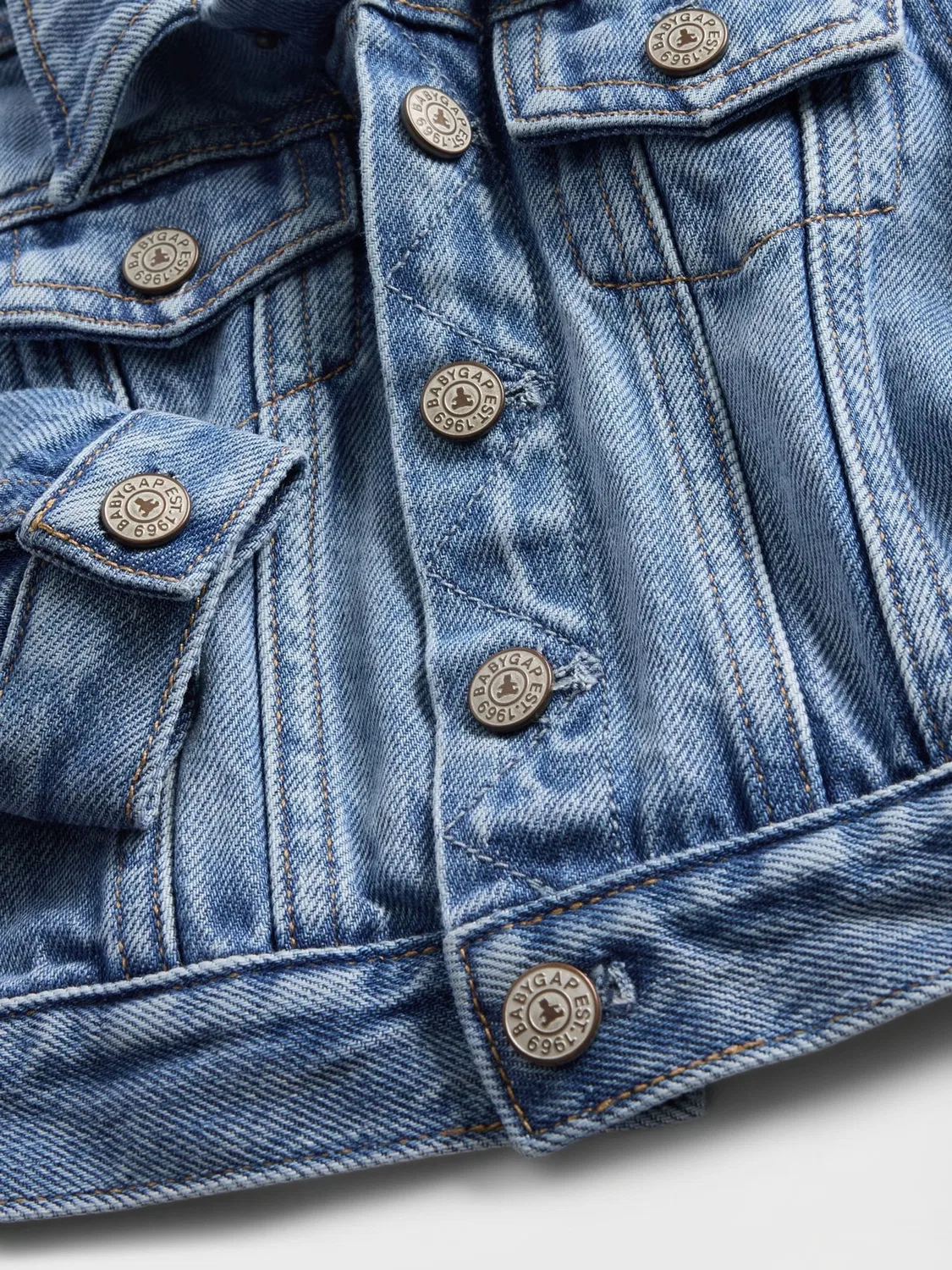 Джинсовая куртка UltraSoft Icon Gap, Medium Wash — фото 3