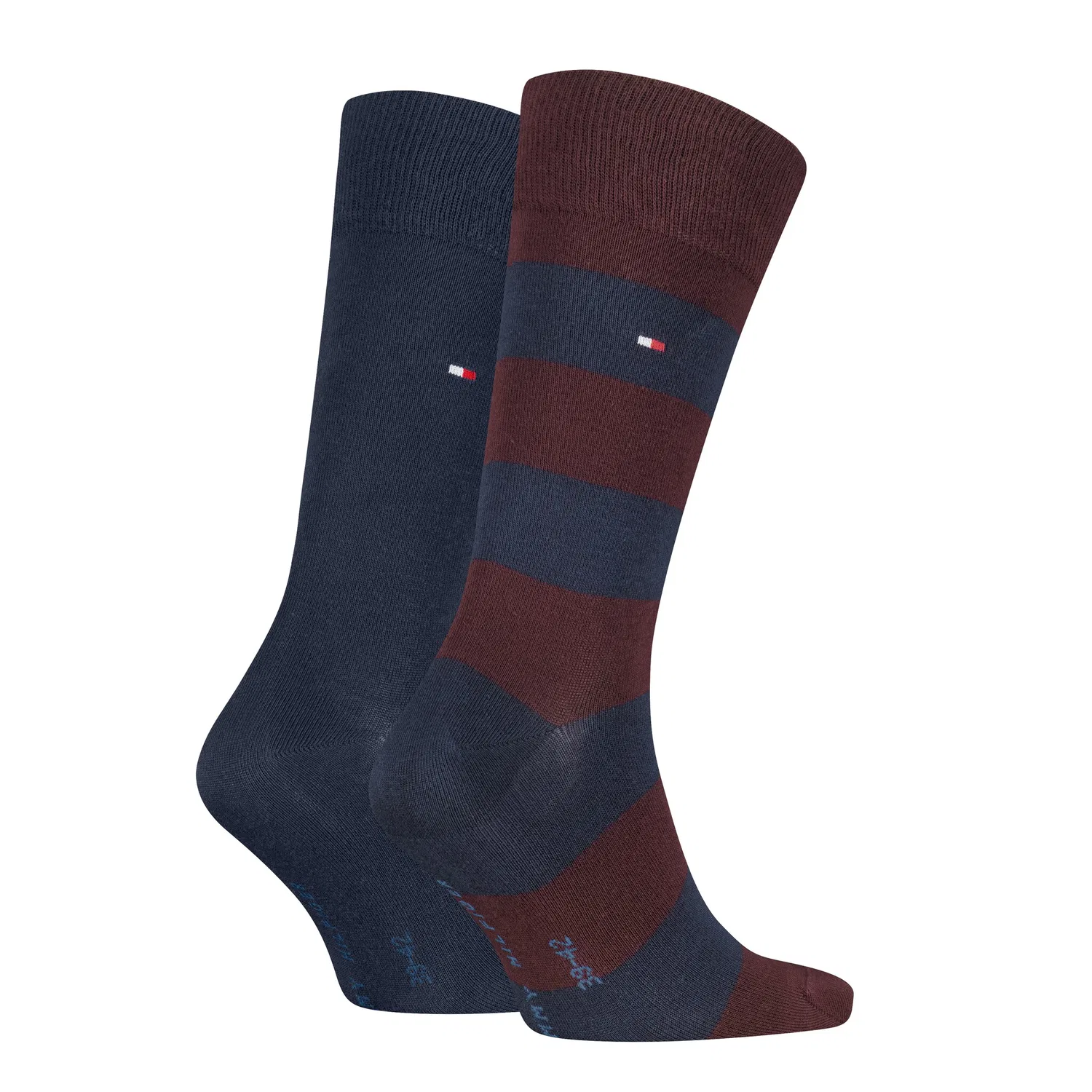 Мужские носки с ромбовидным узором Tommy Hilfiger, Deep Rouge — фото 2