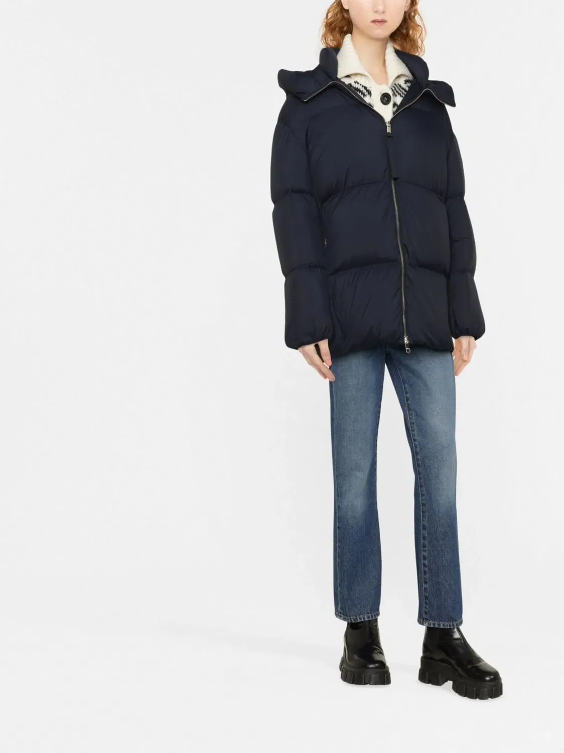 Утепленное Квадратное Пальто Tommy Hilfiger, синий — фото 3