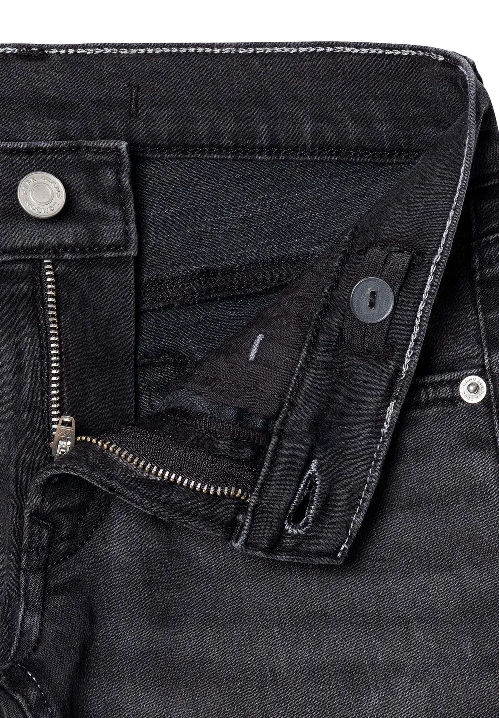 Узкие джинсы, цвет выцветший черный - узкие джинсы Pepe Jeans, Denim — фото 3