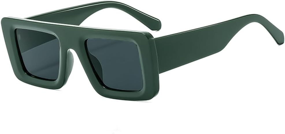 

Ретро солнцезащитные очки для путешествий, маленькие прямоугольные солнцезащитные очки для женщин и мужчин, винтажная мода, женские очки с защитой от УФ-излучения UV400 TVTBBVV, Dark Green