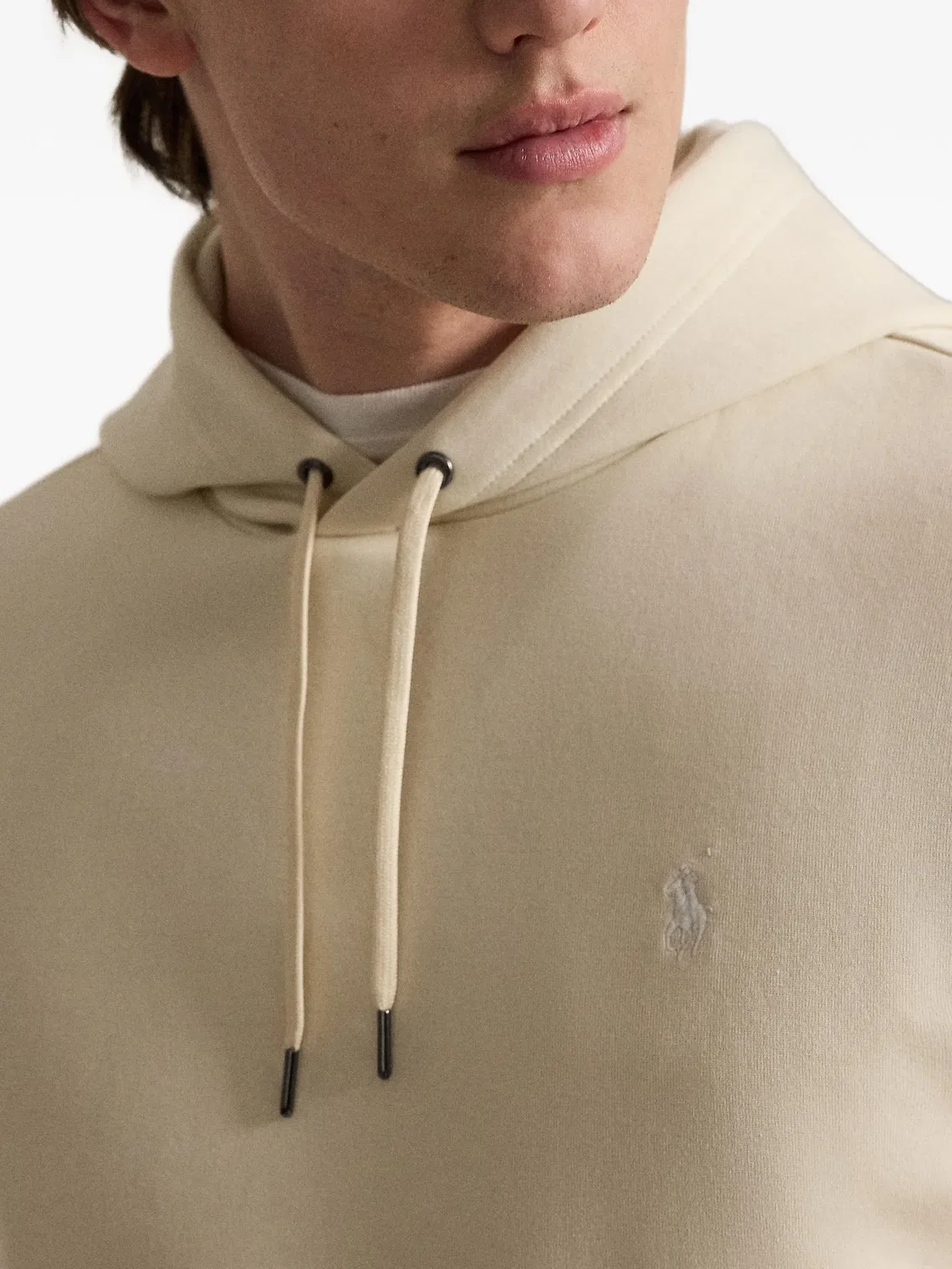 Polo Ralph Lauren Худи с вышитым логотипом, нейтральные — фото 2