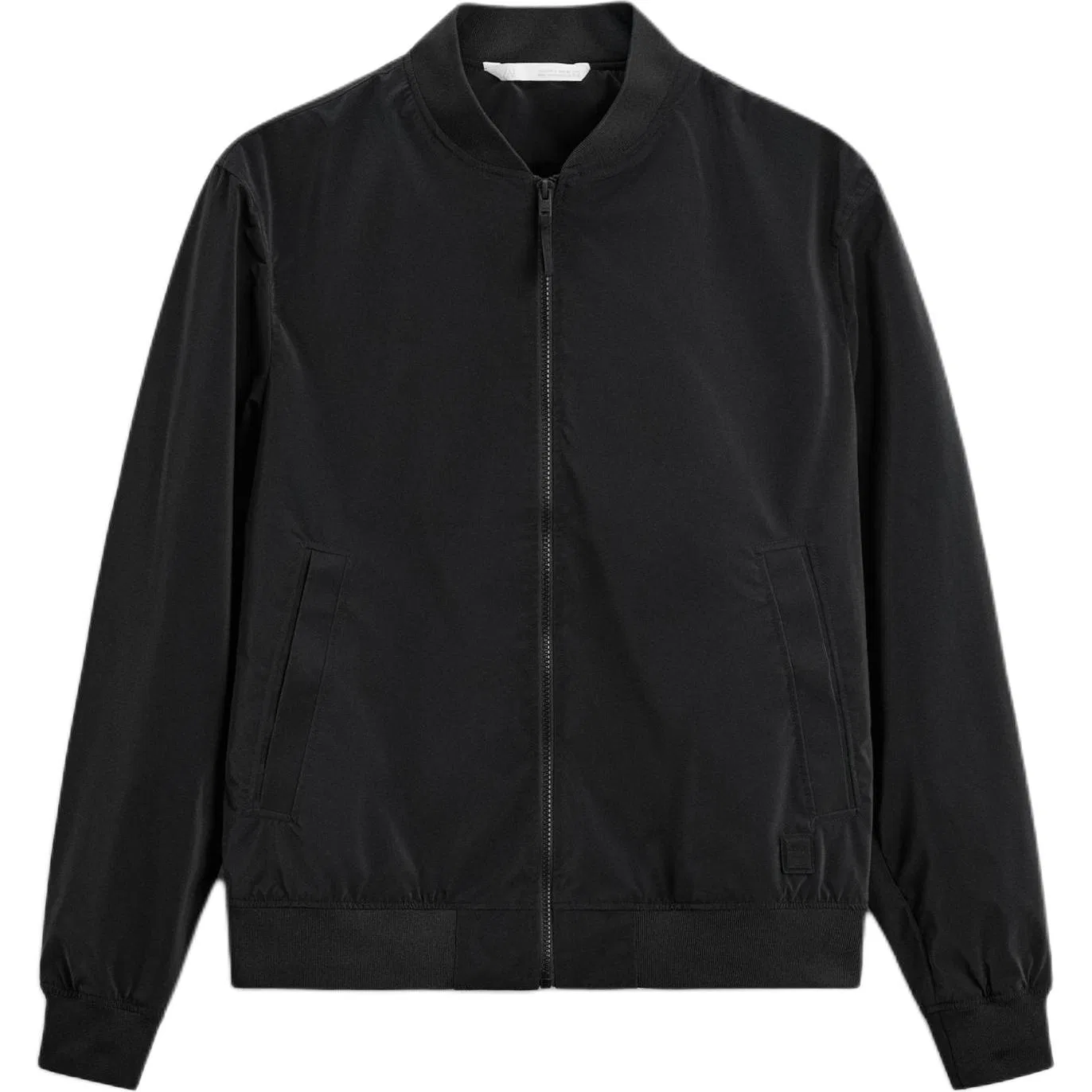 Мужская куртка-пилот с воротником-бейсбол, ZARA, Black