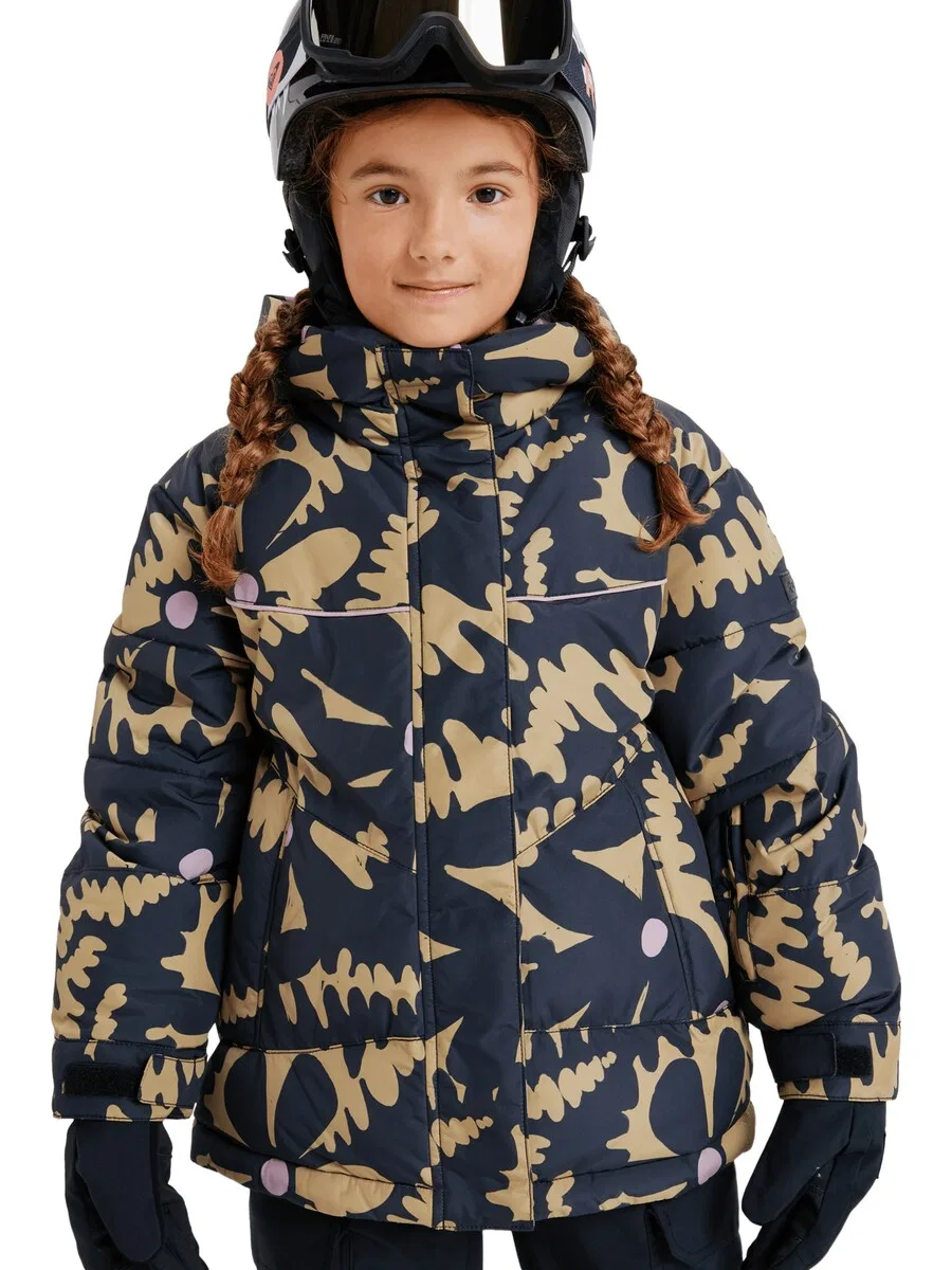 Спортивная куртка ROXY 'Askamoon' в цветах Camel и Night Blue