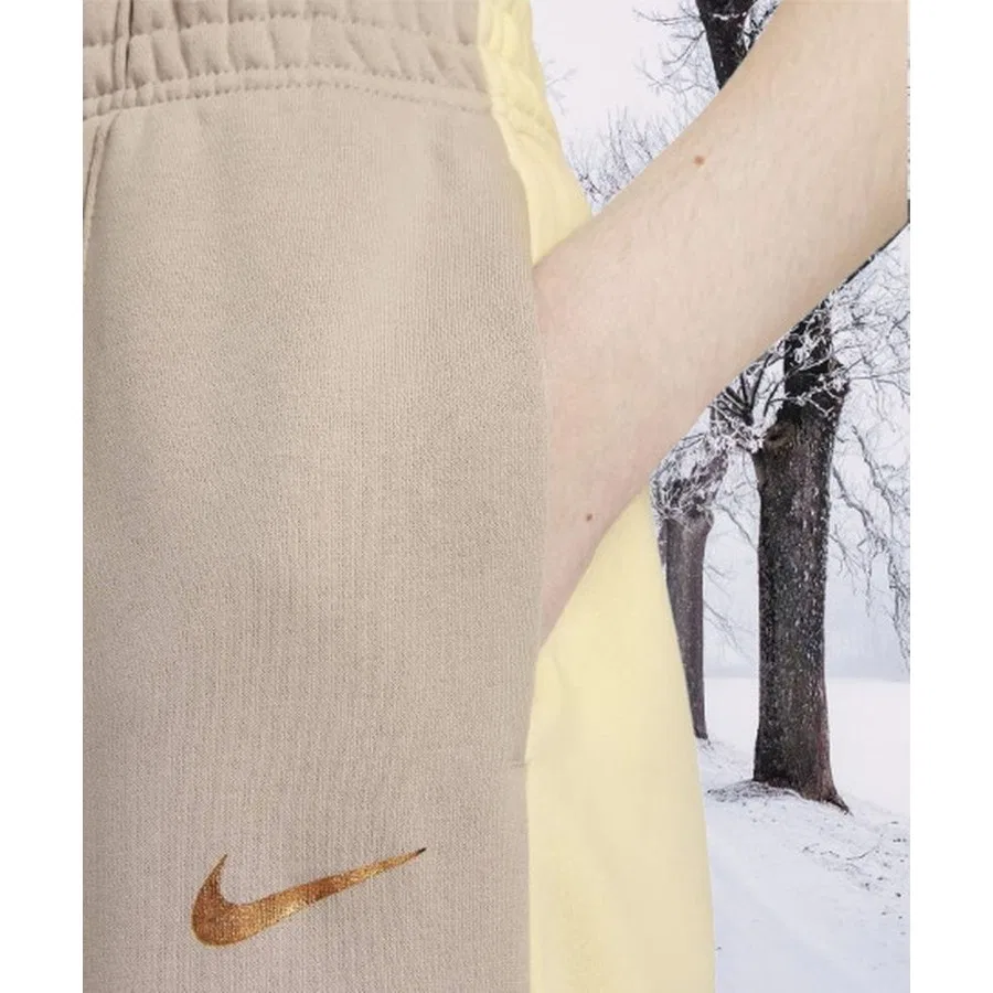 Женские спортивные штаны с цветовыми блоками Nike Sportswear Essential Color Block, Бежевый — фото 3