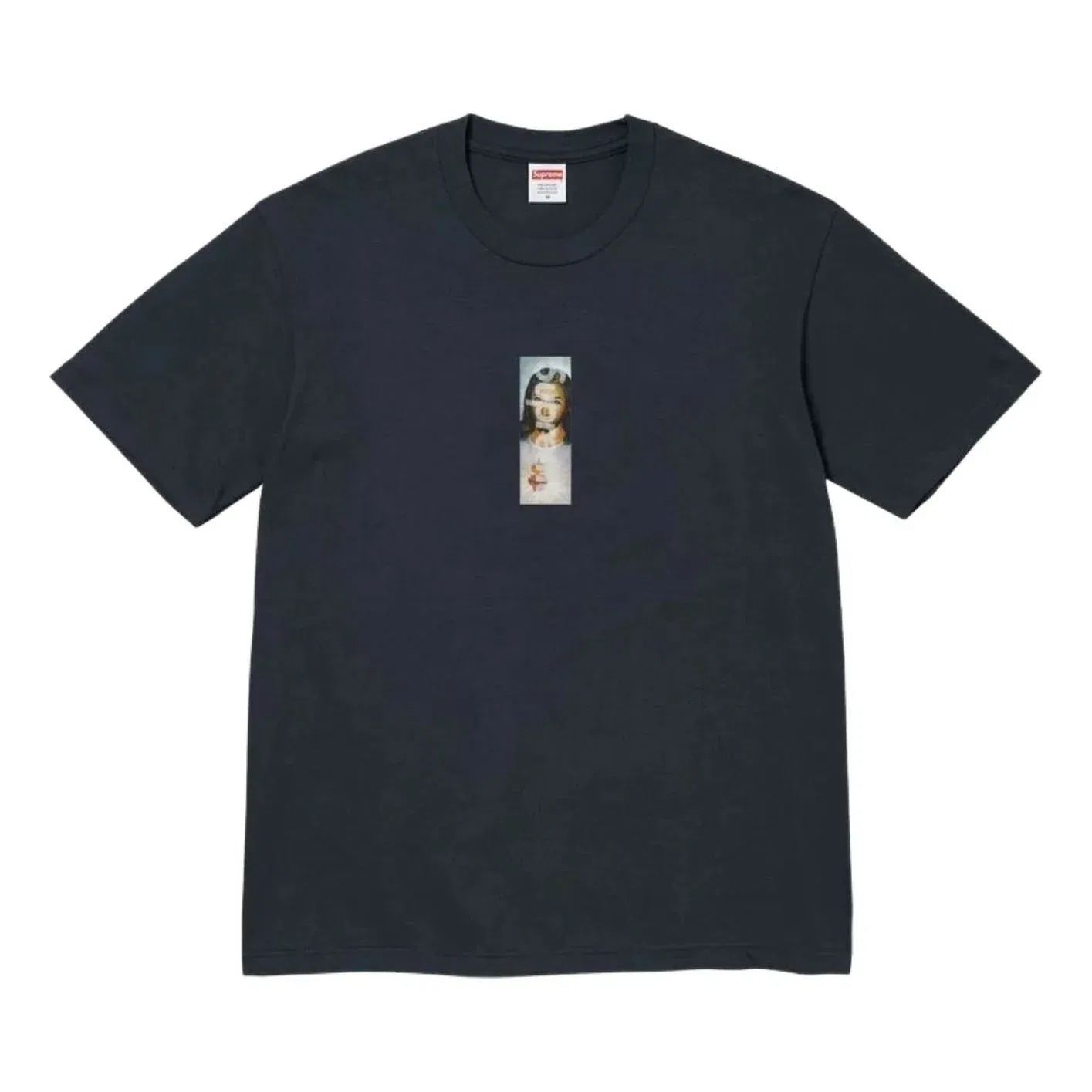 Мужская футболка FW26 Prayer Card Box Logo T-Shirt 'Navy' Supreme, темно-синий