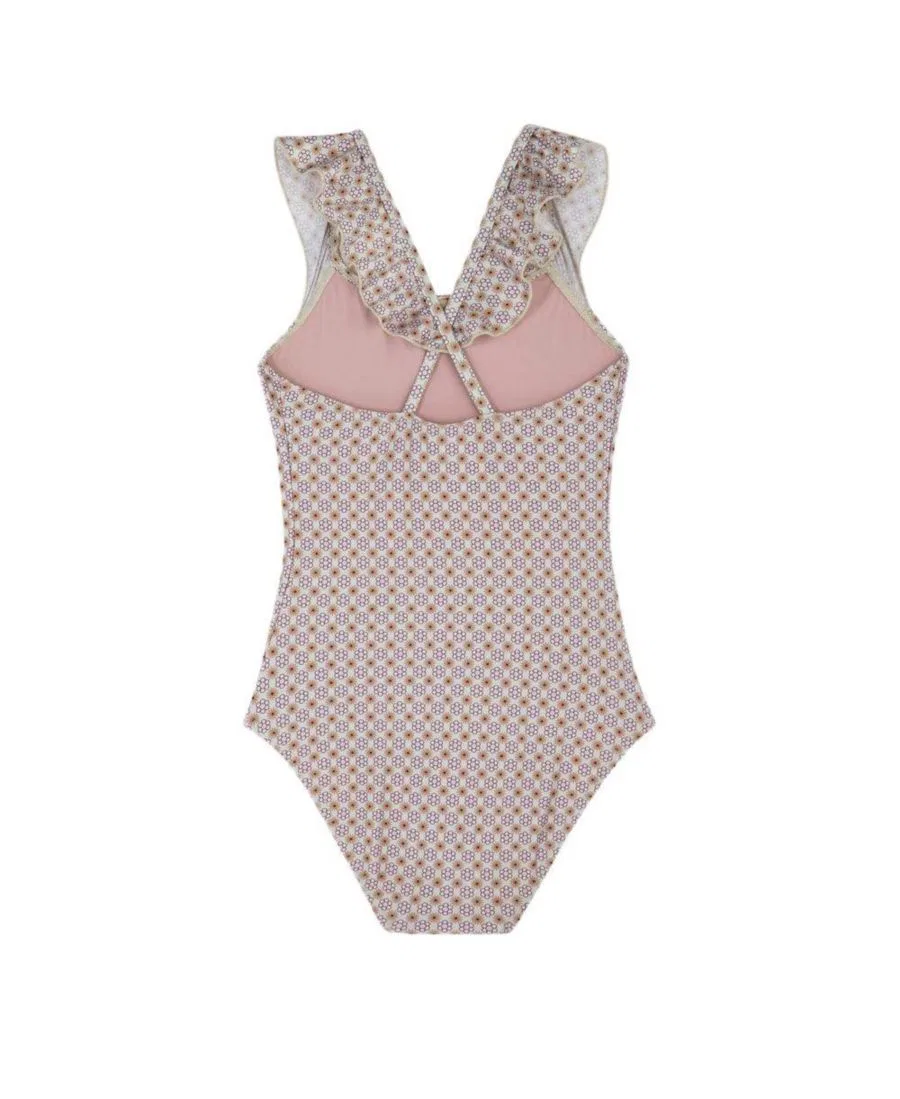 Детский купальник Gottex Kids Vacation Mode Square Neck Ruffle One Piece, Multi-Pastel — фото 2