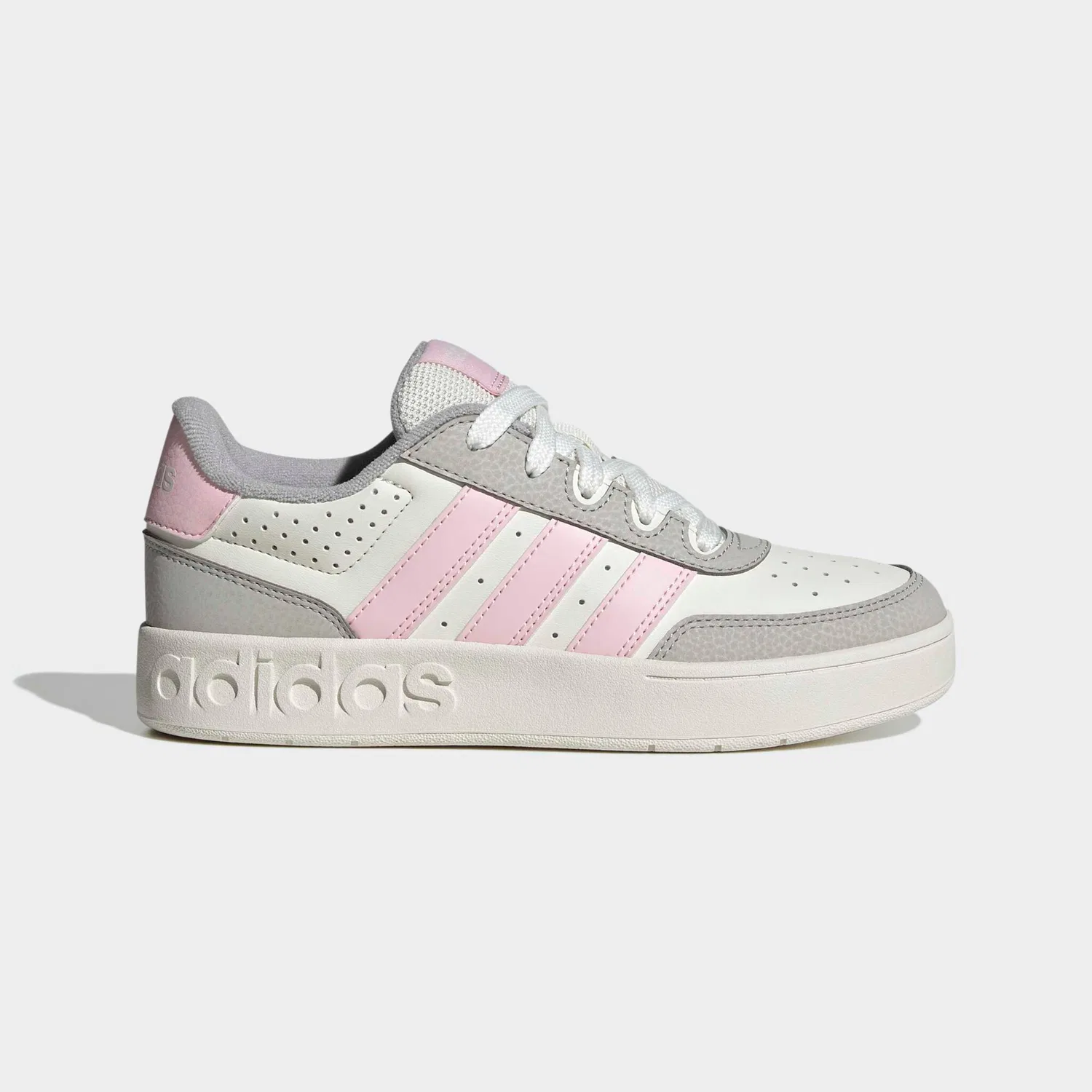 Детские кроссовки с низким профилем Adidas Sportswear, Core White/Clear Pink/Grey Two — фото 2