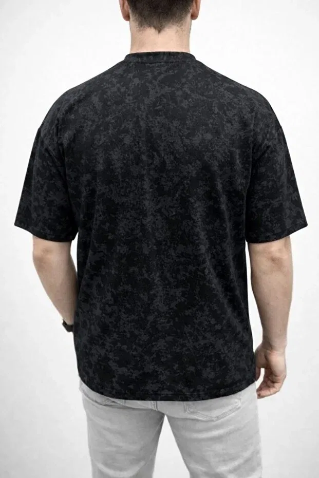 Мужская футболка с принтом Oversize T-Shirt Vexor, Black — фото 2