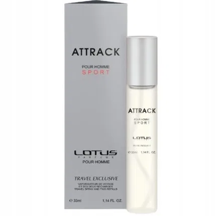Мужская парфюмерная вода Attrack Sport, Lotus, Eau De Parfum