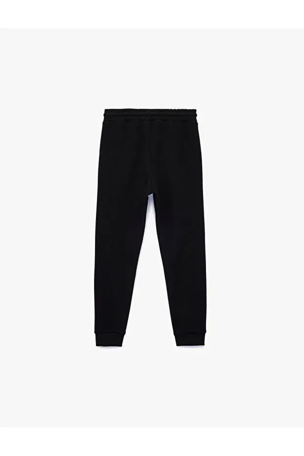 Детские спортивные штаны для мальчиков с карманами Basic Jogger Koton, Black — фото 2